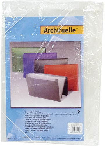 Archifuelle Plástico 12 Divisi.c/Índice y Liga Colores Oficio Polidex® AF-134 [Pieza] 7501437711604 5