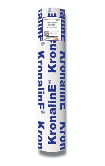 Bond Rollo p/Plotter Premier 75 g/m² N/3" Blanco 100° .61×100m KronalinE® BP417 Rollo 792949204174 0