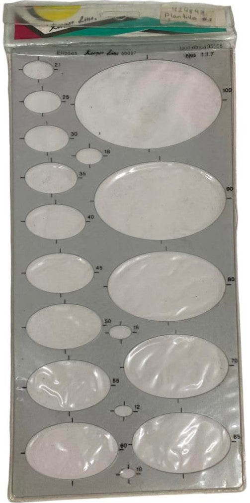 Plantilla K.L. #07 Elipses Silco® 50007 [Pieza] 734365500072 Imagen principal del producto