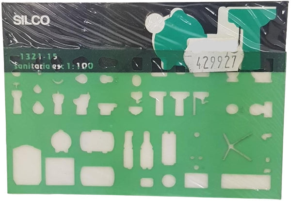 Plantilla 1321 #15 Sanitaria Esc.1:10 Silco® 1321I015 [Pieza] 734365370156 2