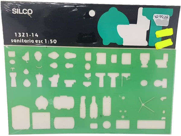 Plantilla 1321 #14 Sanitaria Esc.1:50 Silco® 1321I014 [Pieza] 734365370149