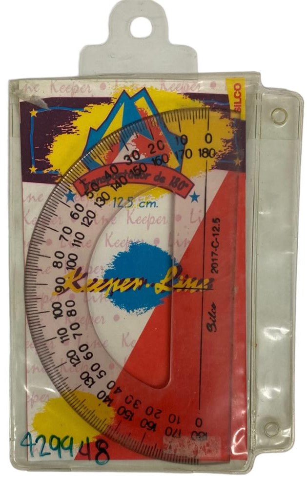 Transportador Plástico Keeper Line 180° 12.5cm Silco® 2017I125 [Pieza] 734365280028