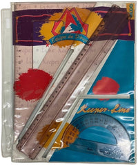 Juego de Geometría sin Compás Sobre Vinilo p/carpeta Grande Silco® 2010-G [Estuche] 734365270029