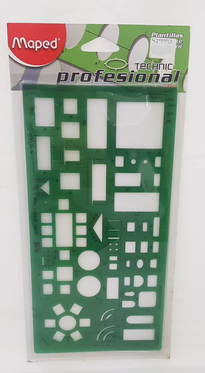 Plantilla 1321 #43 Muebles B Esc.1:50 Silco® 1321I043 [Pieza] 734365370439 Imagen principal del producto