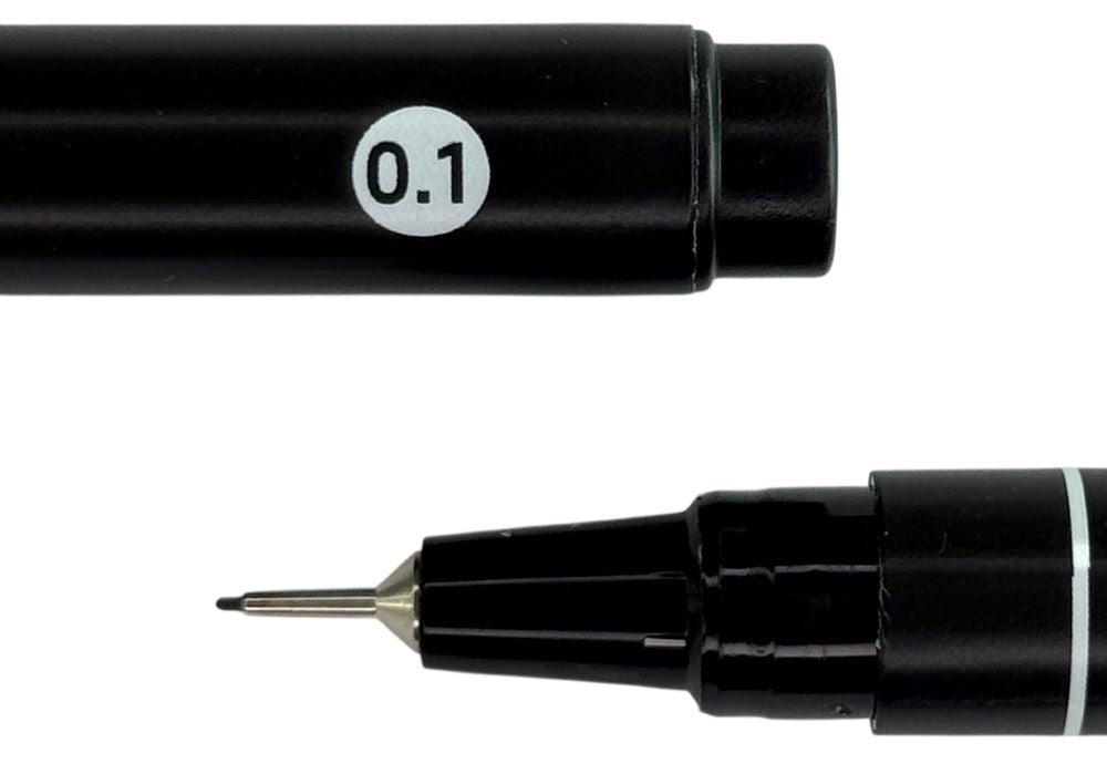 Estilógrafo Desechable Design Liner 0.1mm Negro MANNY® 0425-0.1 Pieza 02