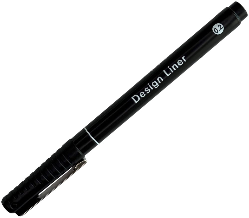 Estilógrafo Desechable Design Liner 0.2mm Negro MANNY® 0425-0.2 Pieza 03
