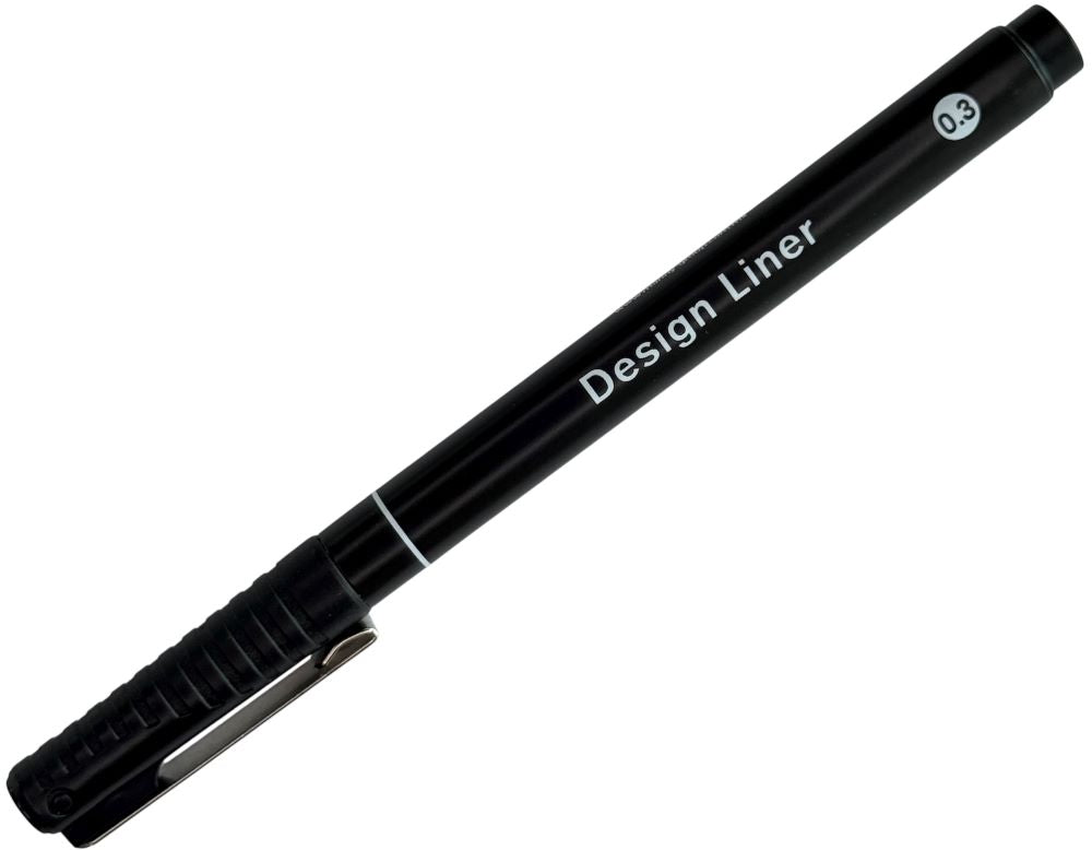 Estilógrafo Desechable Design Liner 0.3mm Negro MANNY® 0425-0.3 Pieza 03