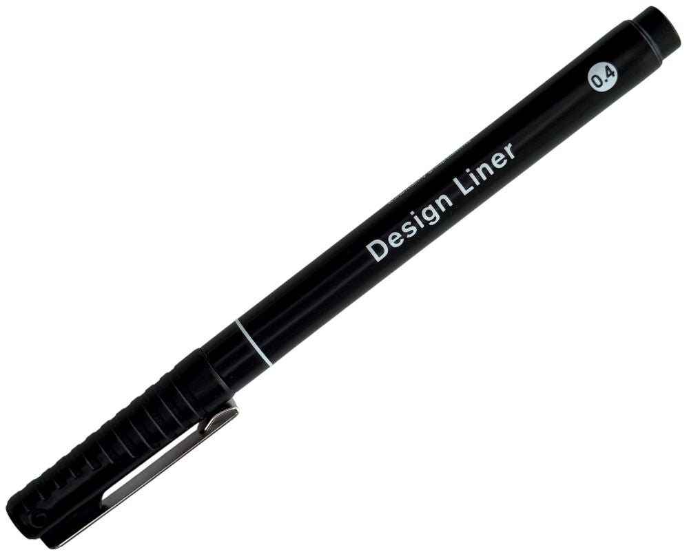 Estilógrafo Desechable Design Liner 0.4mm Negro MANNY® 0425-0.4 Pieza 03