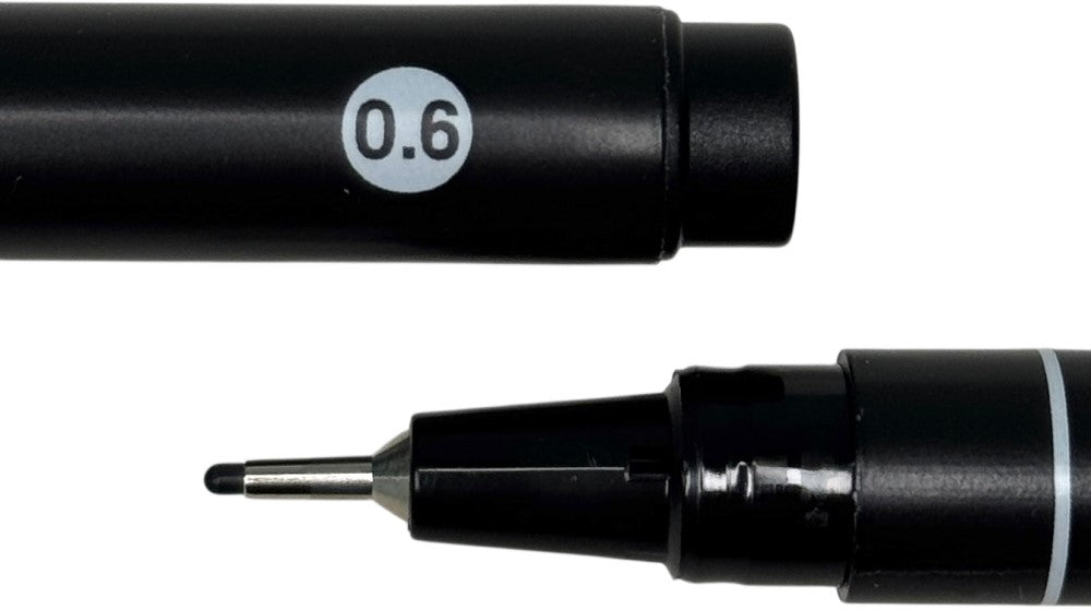 Estilógrafo Desechable Design Liner 0.6mm Negro MANNY® 0425-0.6 Pieza 02