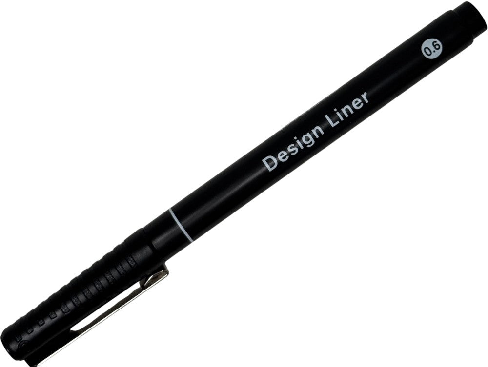 Estilógrafo Desechable Design Liner 0.6mm Negro MANNY® 0425-0.6 Pieza 03