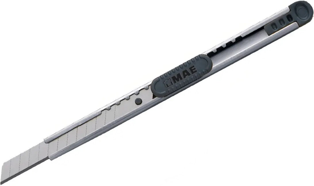 Cuchilla Retráctil Alma Metal Chico 9mm MAE® CMC-24 [Pieza] 7502237301866 Imagen principal del producto