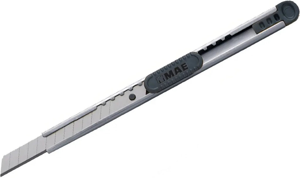 Cuchilla Retráctil Alma Metal Chico 9mm MAE® CMC-24 [Pieza] 7502237301866
