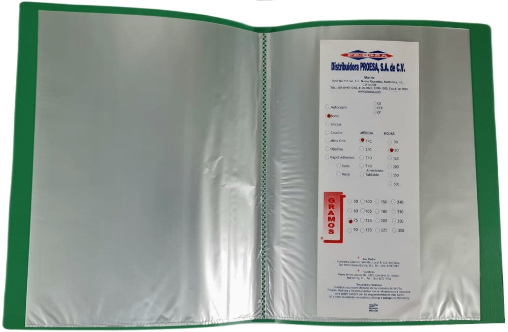 Carpeta PlásticaMultimica c/30 Separadores AC30A Colores Carta Dignox® C0102 Pieza 7502224101875 02