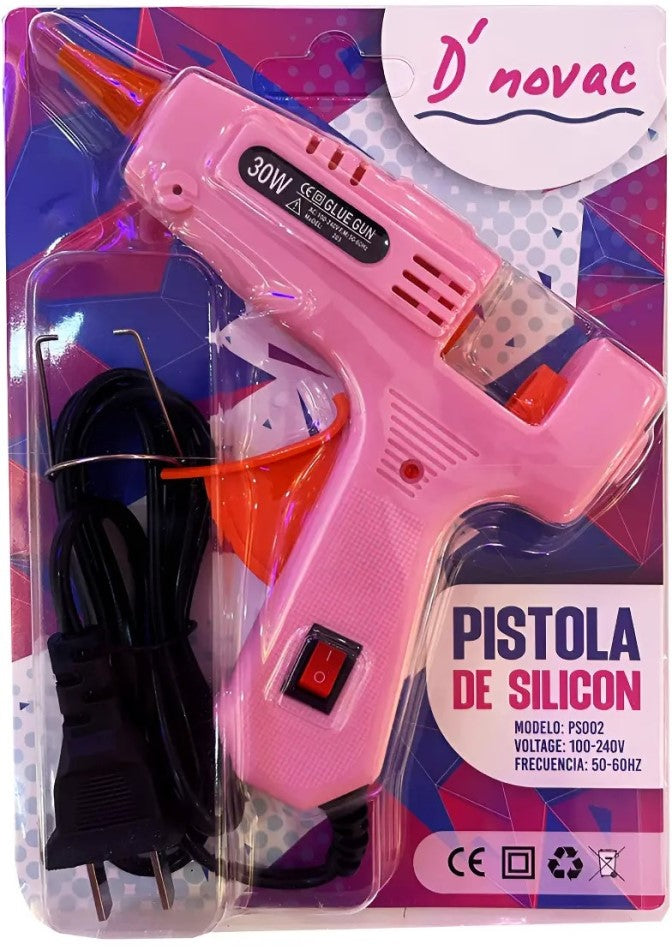 Pistola p/Silicon Eléctrica 100-240v SY-203 c/Apagador barra Ø7mm D'novac® PS002 [Pieza] 7506287323182 Imagen principal del producto