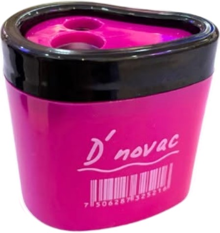 Sacapuntas de Plástico Forma de Gota Doble Colores c/Deposito D'novac® SC016Z [Pieza] 7506287325216