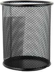 Porta Lápiz Malla Metálica cilindrico Negro Ø 8.5×10cm Nextep® NE-158 [Pieza] 7501811272172