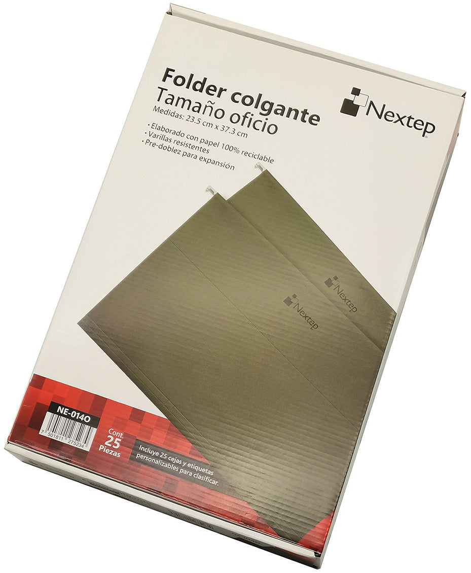 Fólder Colgante c/25 Verde Tradición Oficio Nextep® NE-014O Caja 7501811275234 01