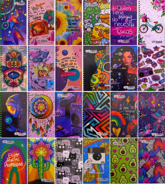 Cuaderno Mini Book Espiral 10×17cm Apuntes Raya 60 Hojas Novedactic® LB012X [Pieza] 7506287320198 2