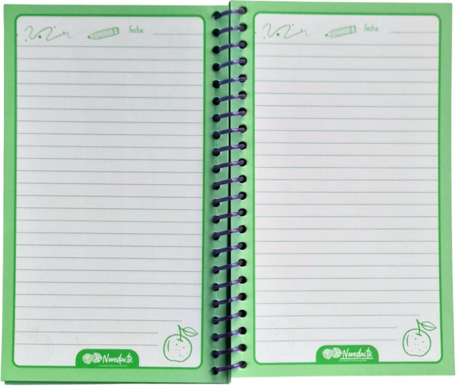 Cuaderno Mini Book Espiral 10×17cm Apuntes Raya 60 Hojas Novedactic® LB012X [Pieza] 7506287320198 3