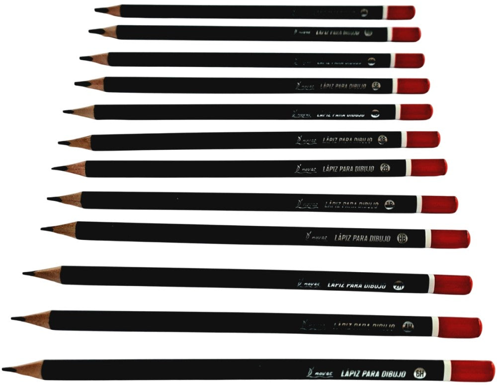 Lápiz p/Dibujo Estuche Triangular c/12 12 Grados D'novac LAG04Z [Estuche] 7506287323106 3