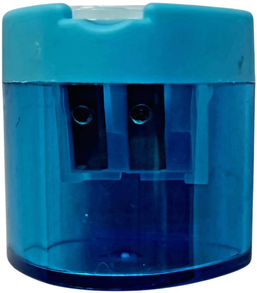 Sacapuntas de Plástico Triangular c/Tapa Doble Colores c/Deposito D'novac® SC016Z [Pieza] 6930941481320 2