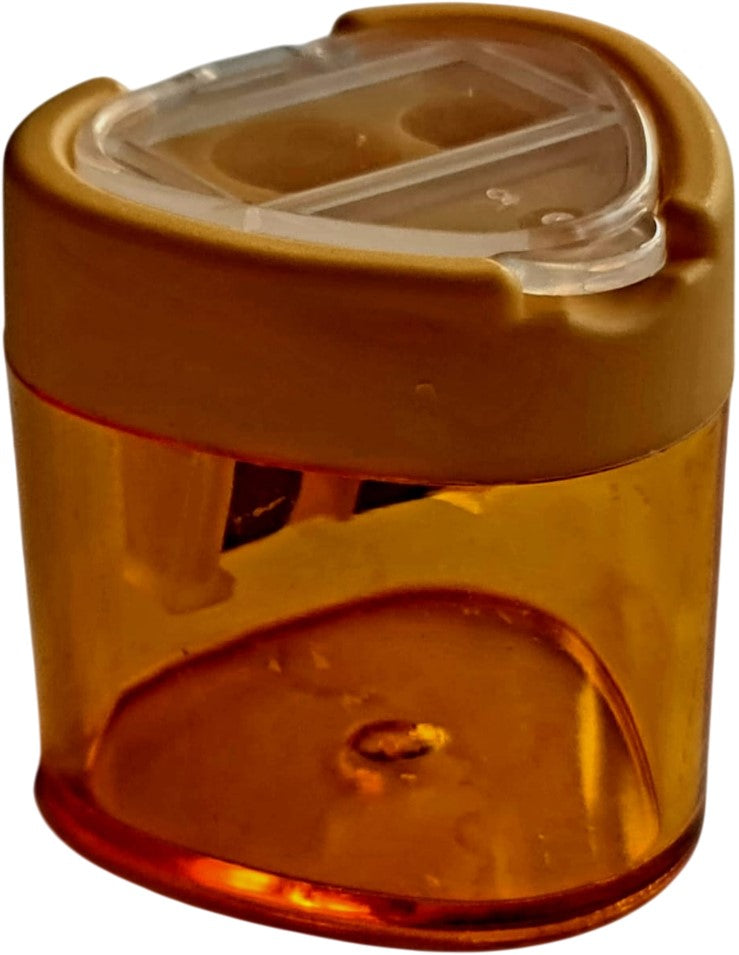 Sacapuntas de Plástico Triangular c/Tapa Doble Colores c/Deposito D'novac SC016Z [Pieza] 6930941481320 4