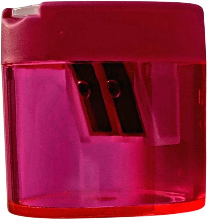 Sacapuntas de Plástico Triangular c/Tapa Doble Colores c/Deposito D'novac® SC016Z [Pieza] 6930941481320 6