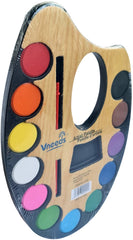 Acuarelas en Plástico Paleta c/Pincel Colores c/12 D'novac® AC004Z [Pieza] 7506287317631