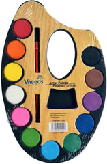 Acuarelas en Plástico Paleta c/Pincel Colores c/12 D'novac AC004Z [Pieza] 6970928000021 2