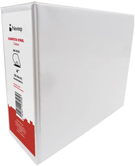 Carpeta 3 Argollas "D" Vinil 4" Blanco Carta Nextep® NE-013C [Pieza] 7501811275753