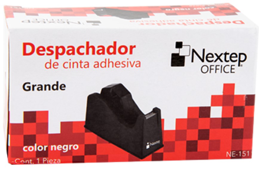 Despachador p/Cinta Escritorio Negro 12a24mm×33ó65m 16cm 700g Nextep® NE-151 [Pieza] 7501811271311 7