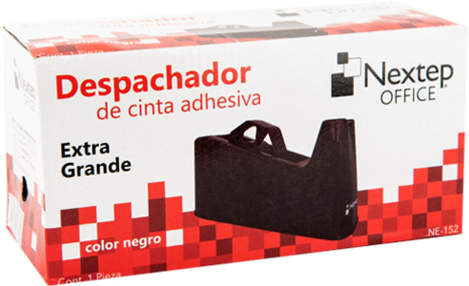 Despachador p/Cinta Jumbo Negro 12a24mm×33ó65m 21cm 1.5kg Nextep® NE-152 [Pieza] 7501811271328 7