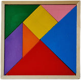 Material Didáctico Juego Tangram Madera 20×20cm Novedactic® QY-244 Pieza 6971109032442 01