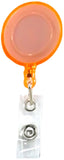 Broche p/Gafete Retráctil Clip tipo Yoyo trasnparen Naranja 60cm D'novac GA001ZX-NA Pieza 01