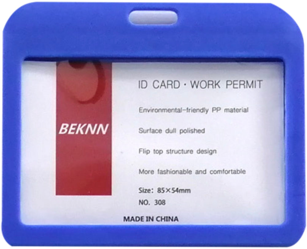 Gafete Rígido c/Cordón 43cm Azul 8×10cm D'novac GA004X-AM-308 Pieza 01