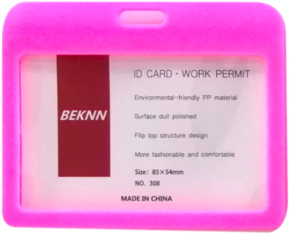 Gafete Rígido c/Cordón 43cm Rosa 8×10cm D'novac GA004X-RO-308 Pieza 01