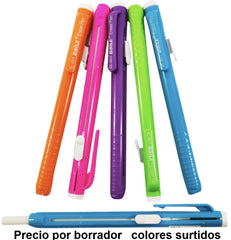 Borrador tipo Lápiz Retractil Clic Colores D'novac GM029Z-BL-601 [Pieza] 6941287410103