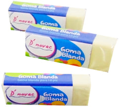 Borrador Migajon Blando Blanco 5.4×2.3cm D'novac GM030 [Pieza] 7506287318164