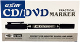 Marcador Permanente Doble Punta CD/DVD Negro D'novac MR39Z G-107A Pieza 6215000223982 2