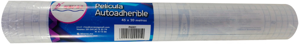 Papel Adhesivo Contac Transparente ,45×20m D'novac PA001 [Rollo] 6922400000210