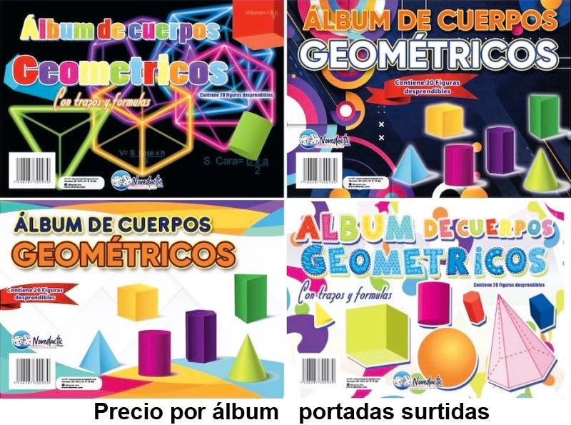 Material Didáctico Cuerpos Geométricos Armab c/20 Neón 15.5×22.5 Novedactic® A011 [Pieza] 7506287300930