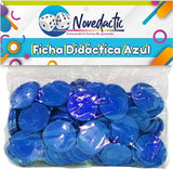 Fichas de Plástico c/95 Azul Ø 25mm Novedactic® FD001N-AC Bolsa 7506287319529 01