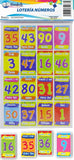 Loteria Números c/8 Tablas 54 Tarje 14.5×21.5 Novedactic® LR023N Bolsa 7506287319635 01