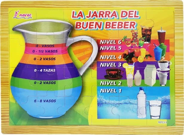Rompecabezas de Madera Jarra del Buen Beber 24 piezas 22½×29½cm Novedactic® RP011Z Pieza 75062873176