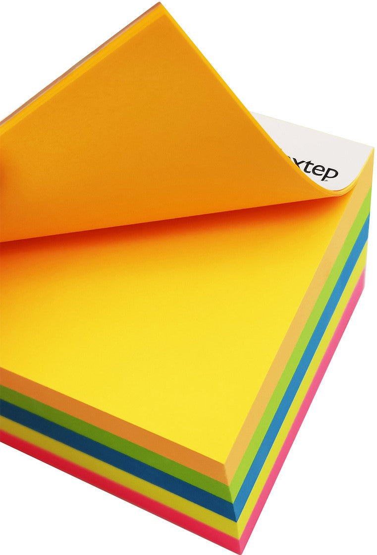 Notas Adhesivas 5 colores c/100h c/u 500hj Cubo Neón 2×2" Nextep® NE-056 [Pieza] 7501811274459 2