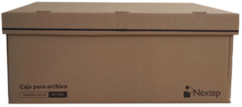 Caja Archivo de Cartón 60×35½×24.2cmTapa Integra Kraft Oficio Nextep® NE-058O Pieza 7501811275586