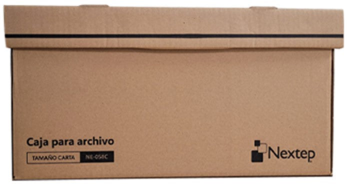 Caja Archivo de Cartón 48×30½×24.2cmTapa Integra Kraft Carta Nextep® NE-058C Pieza 7501811275555