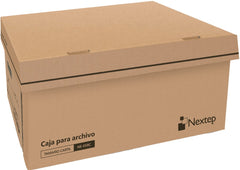 Caja Archivo de Cartón 48×30½×24.2cmTapa Integra Kraft Carta Nextep® NE-058C [Pieza] 7501811275555