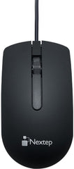 Mouse Óptico Alámbrico USB 1000 DPI Negro Nextep® NE-414 [Pieza] 7501811271649