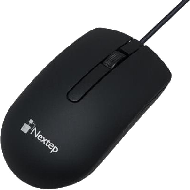 Mouse Óptico Alámbrico USB 1000 DPI Negro Nextep® NE-414 [Pieza] 7501811271649 2